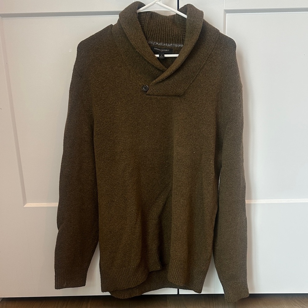 Banana Republic Men's Turtleneck Sweater - Brown